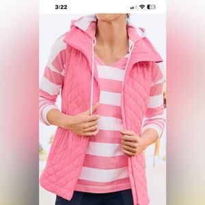 Talbots Pink Quilted Women's Vest